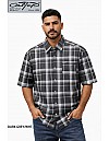 1000 S/S Plaid Color Base : Dark Grey-White